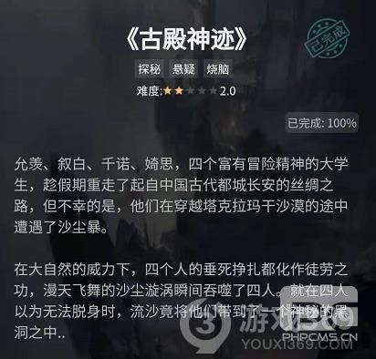 crimaster犯罪大师古殿神迹凶手真相解析