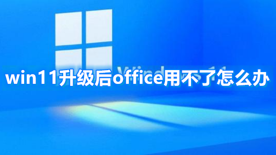 win11升级后office用不了怎么办