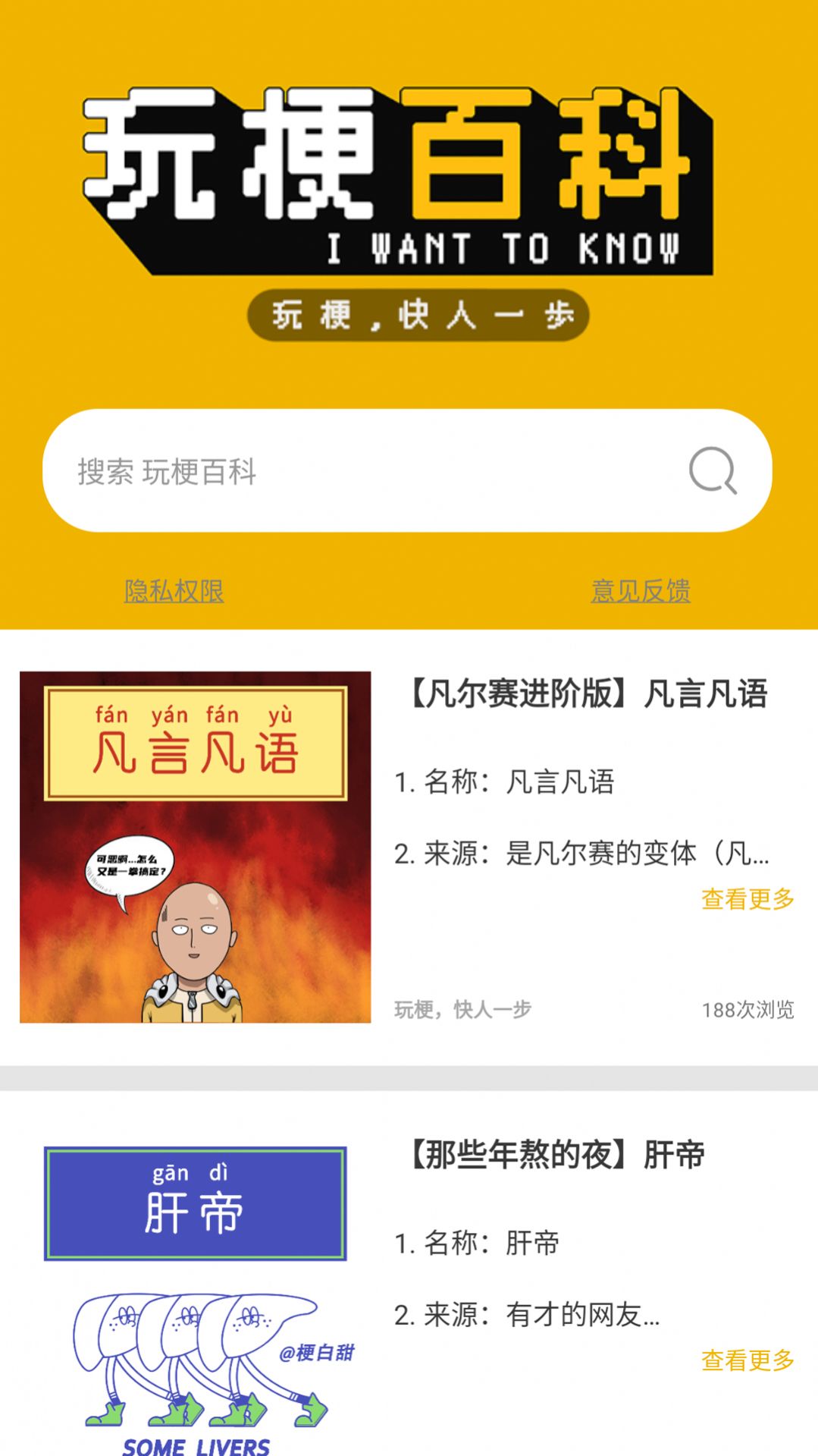 安卓玩梗百科appapp