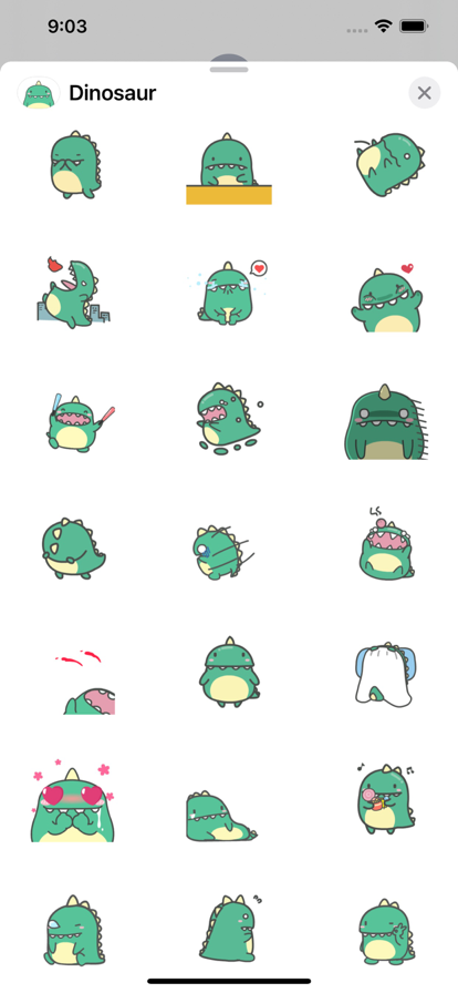 dinosaur emoji animated app下载