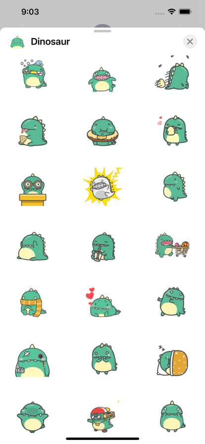 安卓dinosaur emoji animated appapp