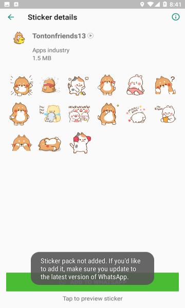 animated tonton friends stickers动画贴纸app安卓版 v1.0