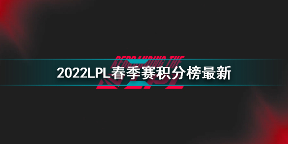 2022lpl春季赛积分榜最新 2022lpl春季赛2月15日积分榜